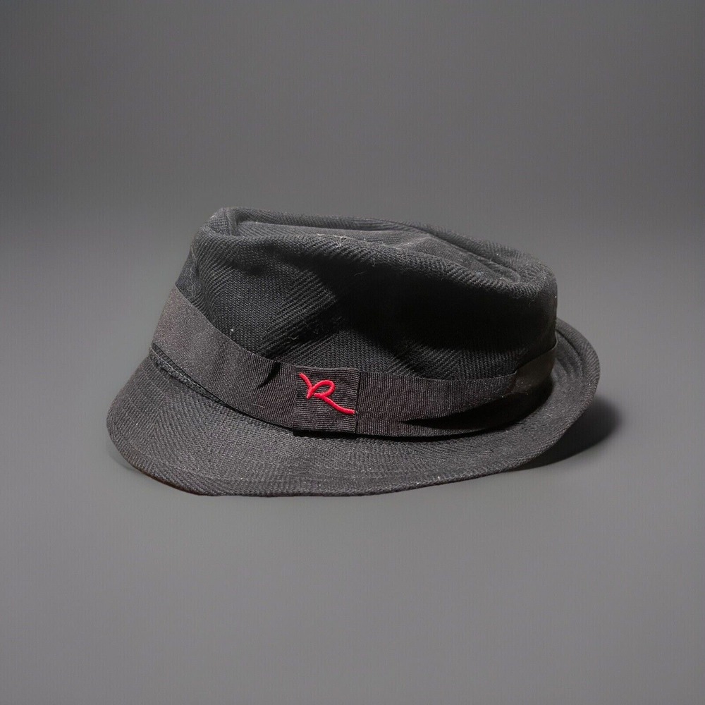 Rocawear Black Fedora Hat Linen Large/XL
